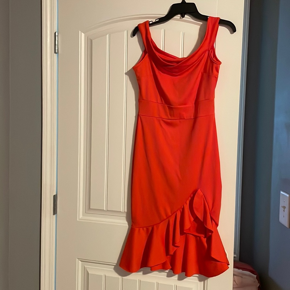 red dress